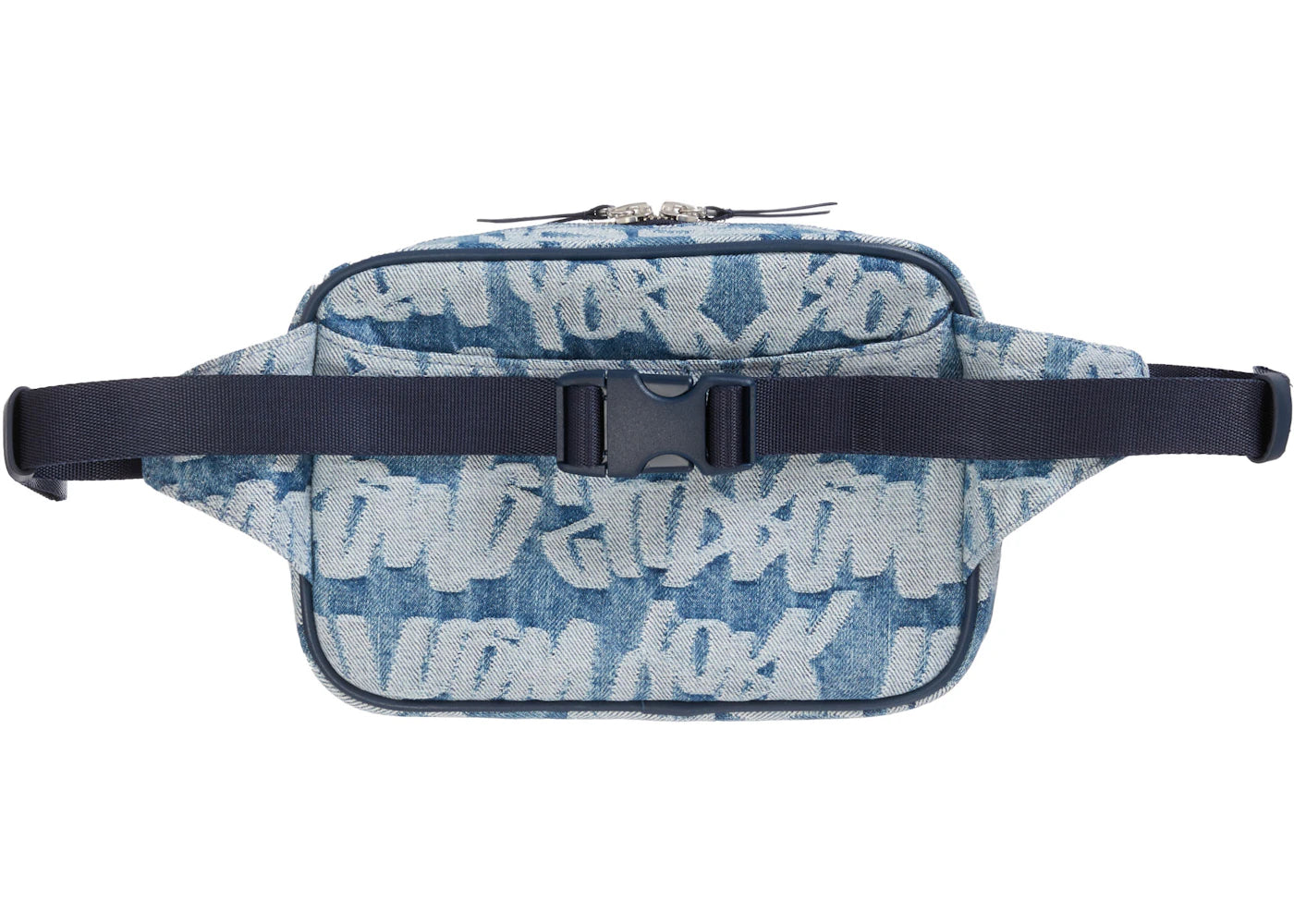 Supreme Fat Tip Jacquard Denim Waist Bag Blue