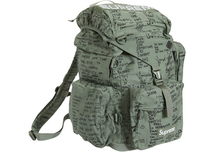 supreme field backpack olive gonz 