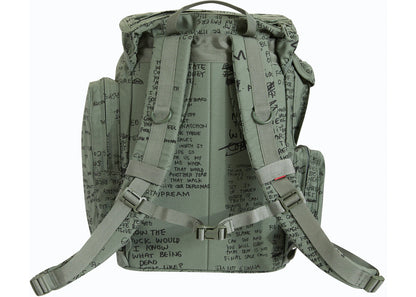 supreme field backpack olive gonz 