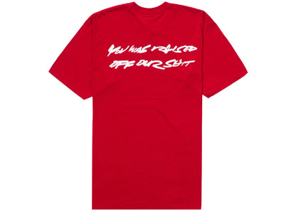 supreme futura box logo tee red