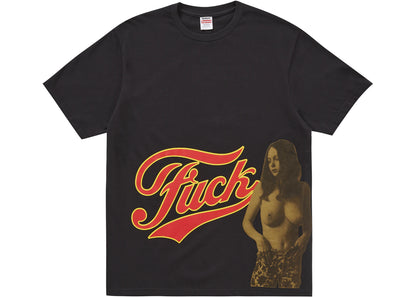 supreme hysteric glamour fuck tee black