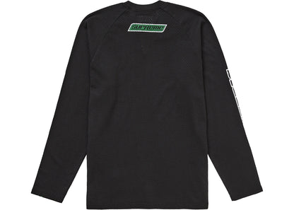 supreme hysteric glamour mesh l/s top black