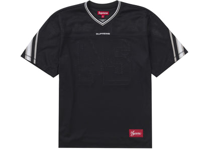 supreme jacquard rib football jersey black