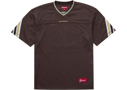 supreme jacquard rib football jersey brown