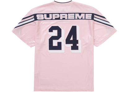 supreme jacquard rib football jersey pink