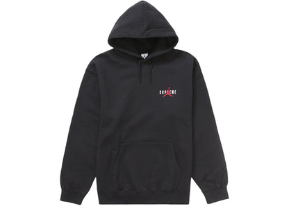supreme jordan hooded sweatshirt (fw24) black