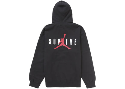 supreme jordan hooded sweatshirt (fw24) black