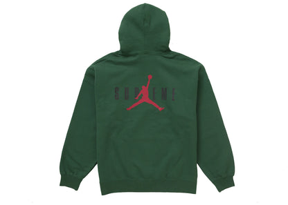 supreme jordan hooded sweatshirt (fw24) green
