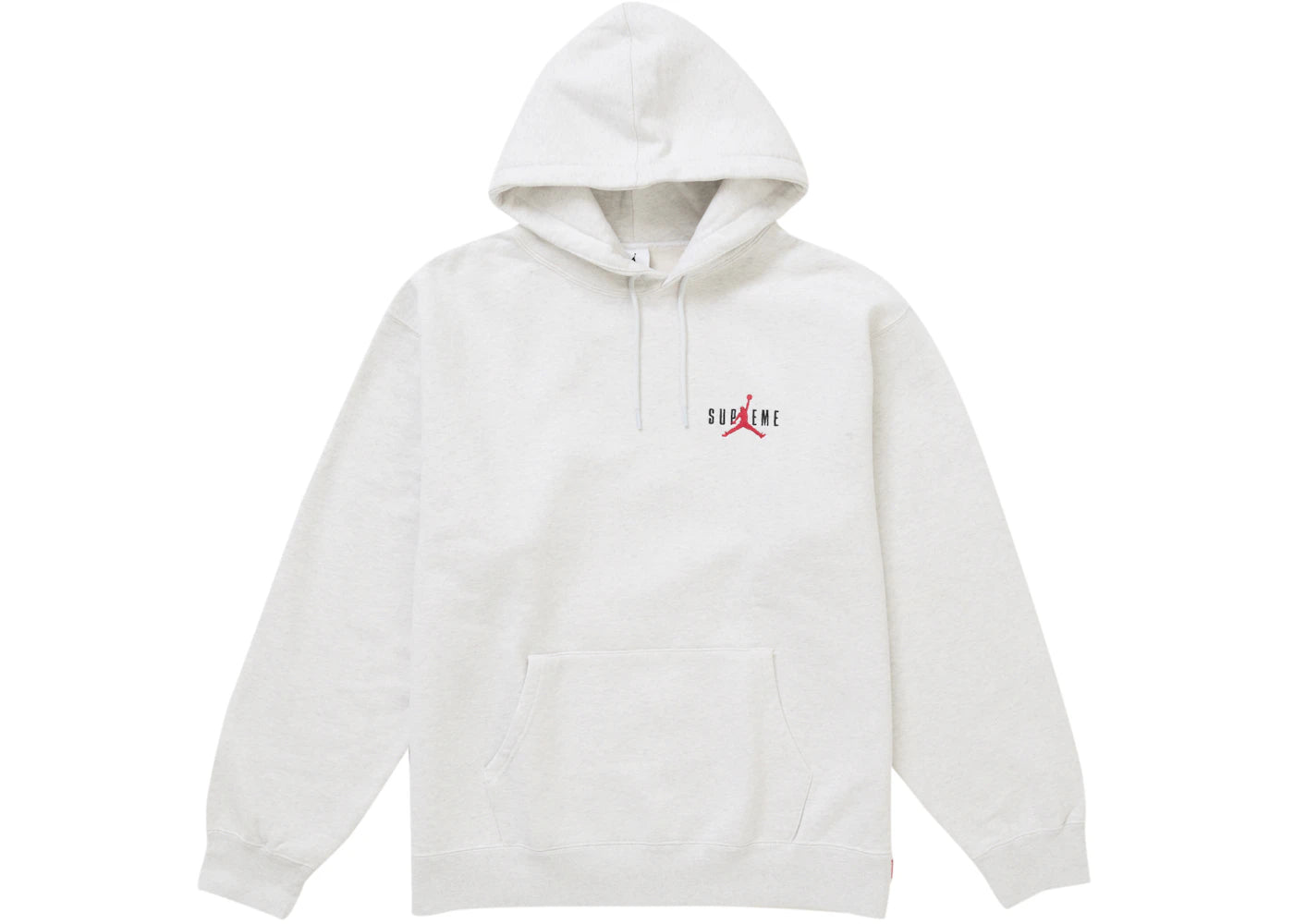 supreme jordan hooded sweatshirt (fw24) ash grey