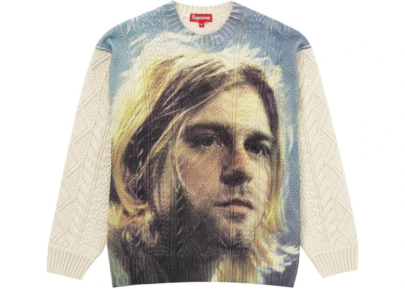 supreme kurt cobain sweater white