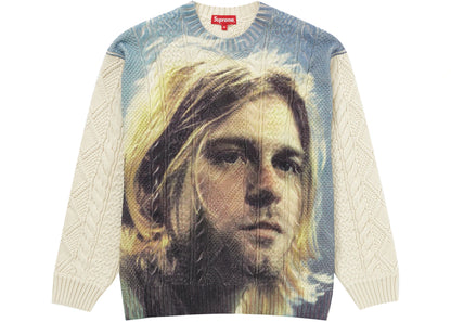 supreme kurt cobain sweater white