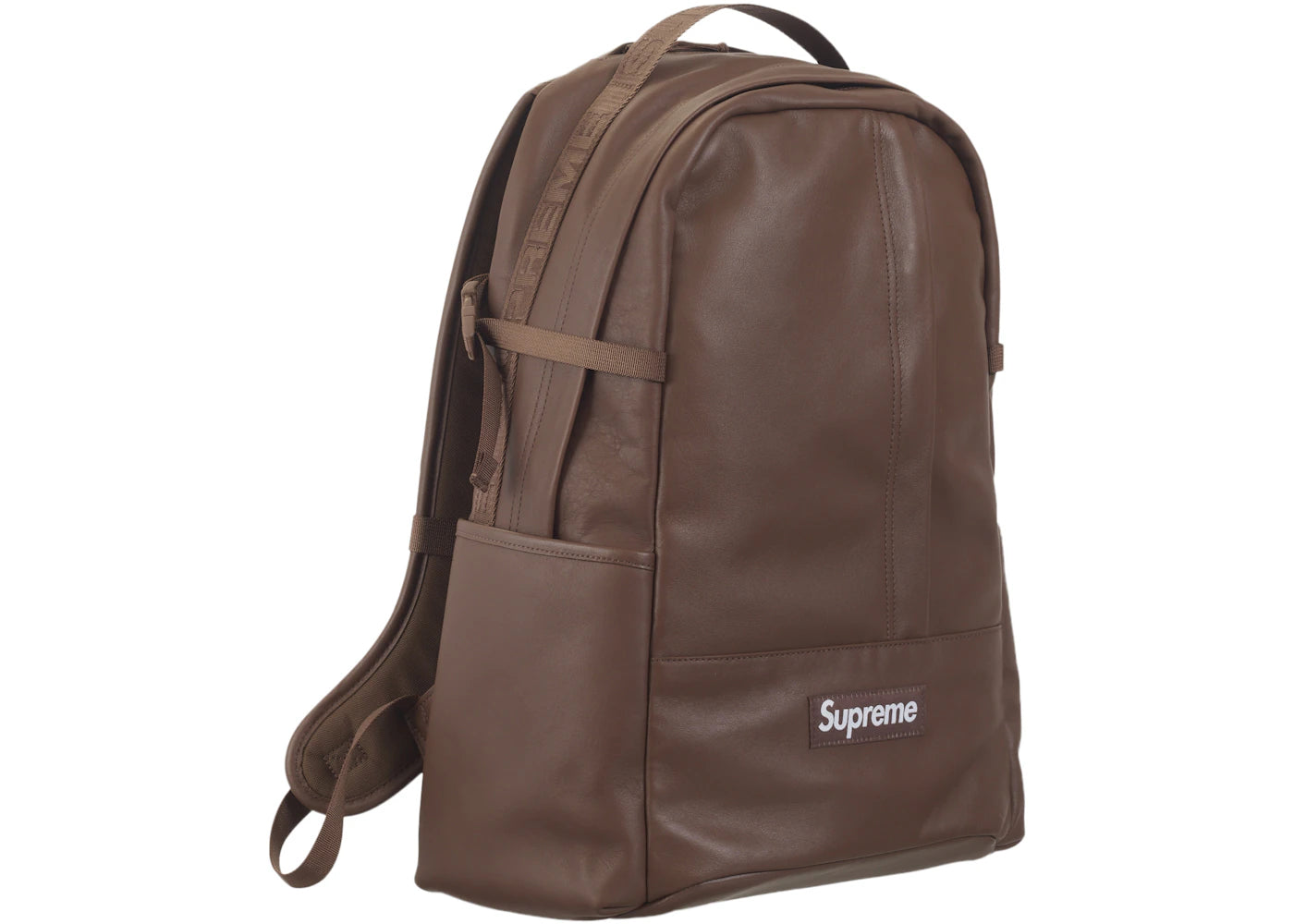 leather backpack brown 