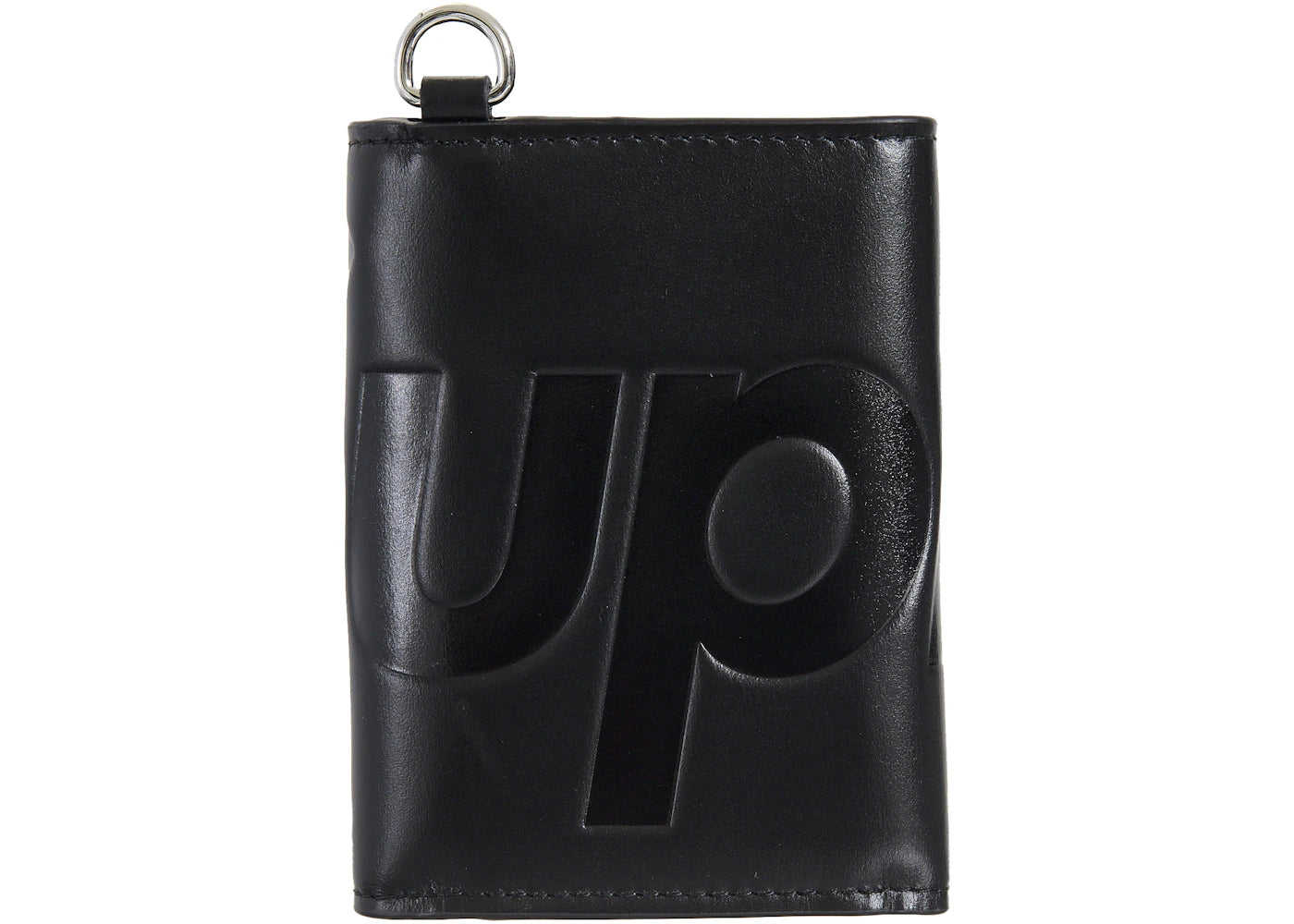 Supreme Leather Chain Wallet Fw25 Black