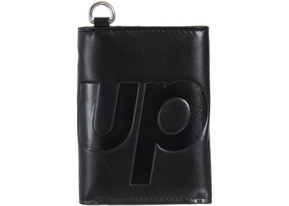 Supreme Leather Chain Wallet Fw25 Black