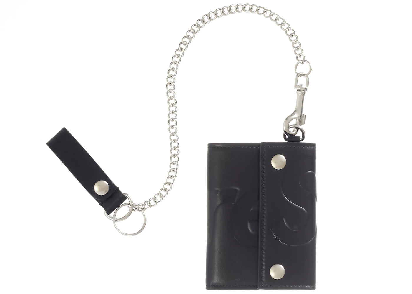 Supreme Leather Chain Wallet (Fw25) Black