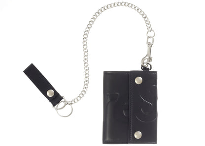 Supreme Leather Chain Wallet (Fw25) Black