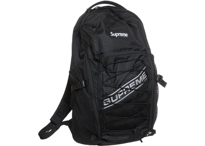supreme logo backpack black 
