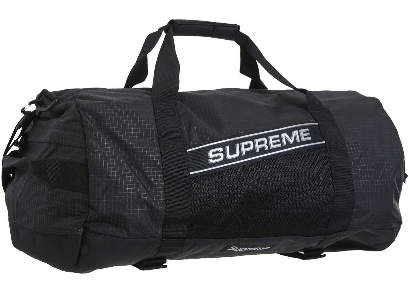 Supreme Logo Duffle Bag Black
