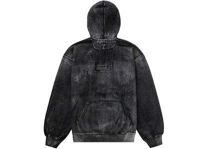 supreme mm6 maison margiela foil box logo hooded sweatshirt black