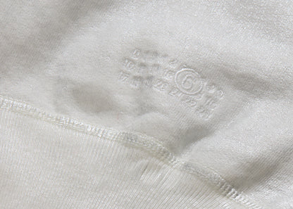 supreme mm6 maison margiela foil box logo hooded sweatshirt white