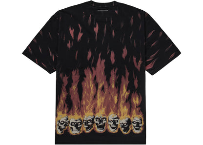 supreme mm6 maison margiela liquid blue oversized tee black