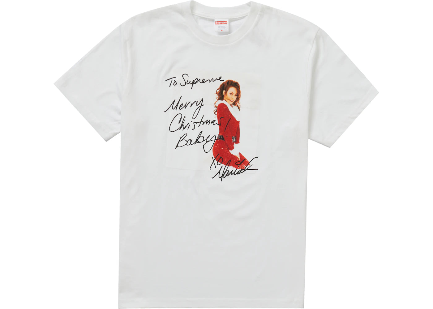 supreme mariah carey tee white