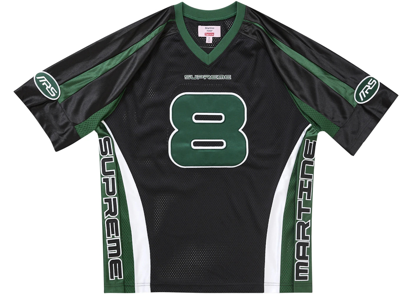 supreme martine rose football jersey black