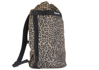 supreme mesh backpack leopard 