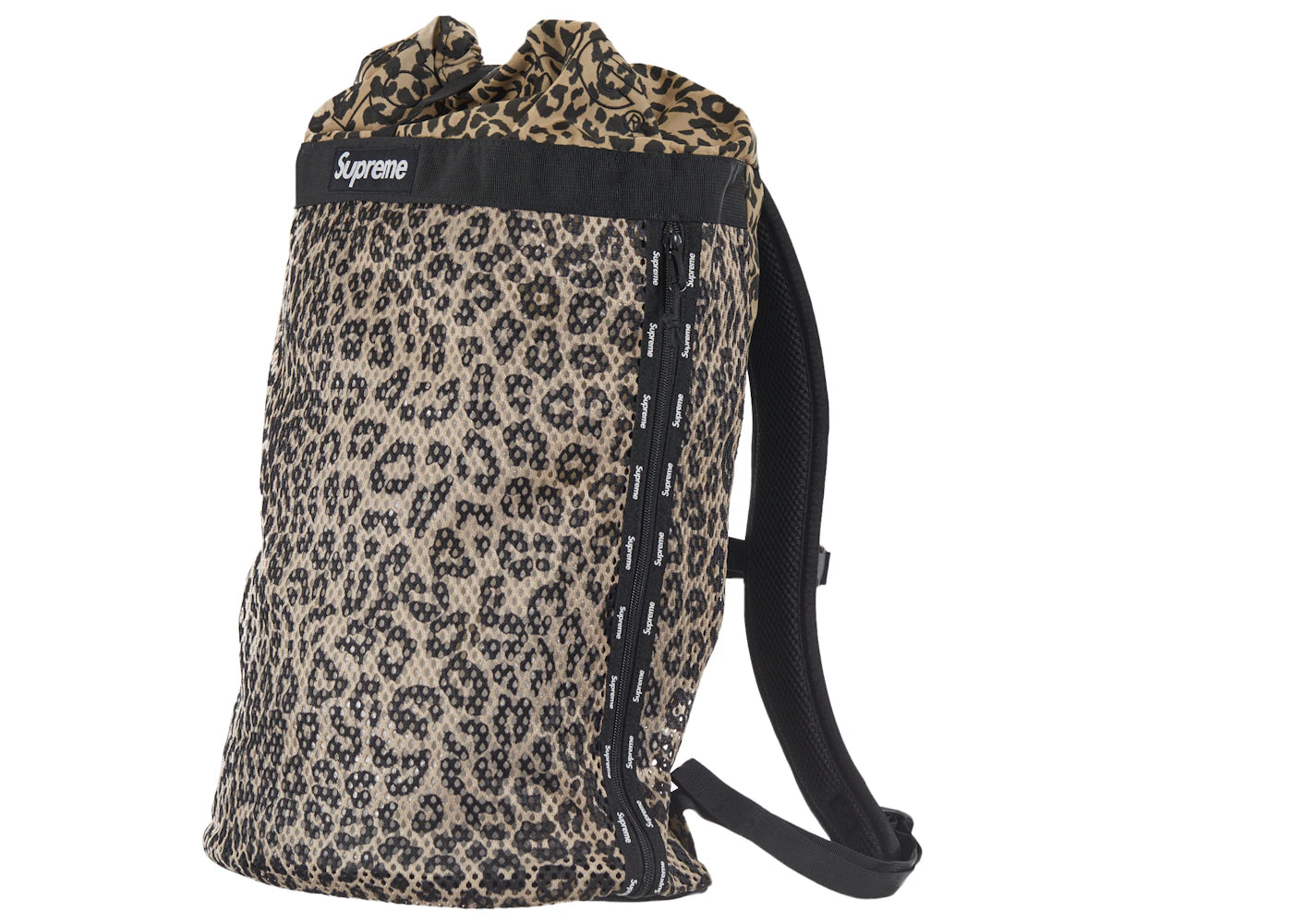 supreme mesh backpack leopard 