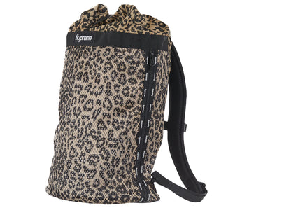 supreme mesh backpack leopard 