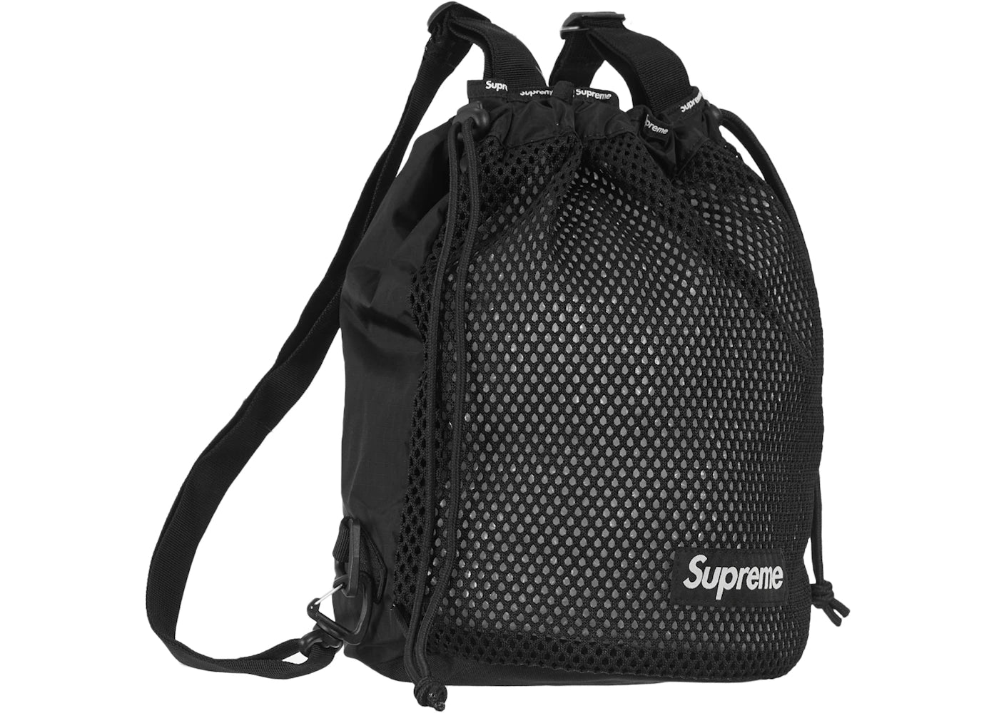 supreme mesh small backpack black 