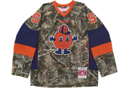supreme mitchell & ness ncaa hockey jersey woodland camo
