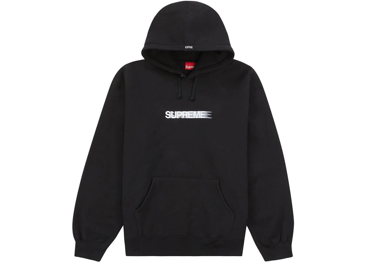 supreme motion logo hooded sweatshirt (ss23) black