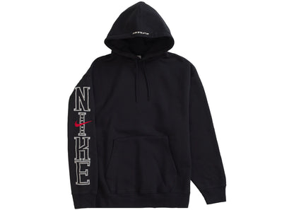 supreme nike hooded sweatshirt black