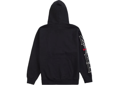 supreme nike hooded sweatshirt black