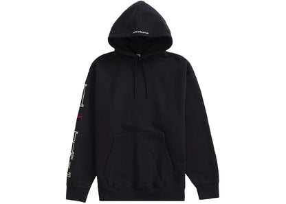 supreme nike hooded sweatshirt black