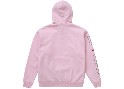 supreme nike hooded sweatshirt light pink