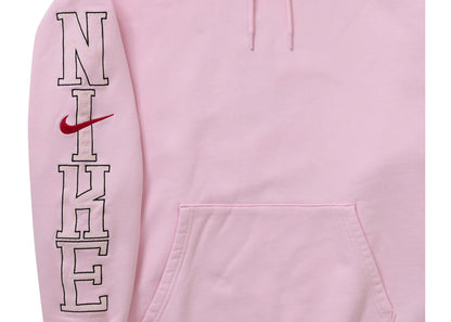 supreme nike hooded sweatshirt light pink