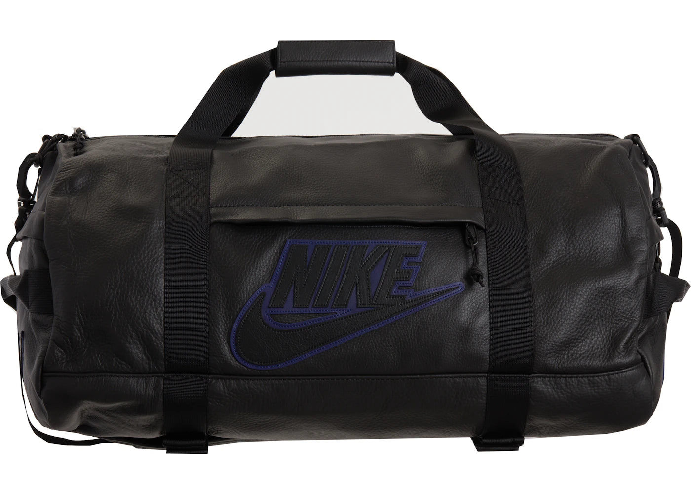 Supreme Nike Leather Duffle Bag Black