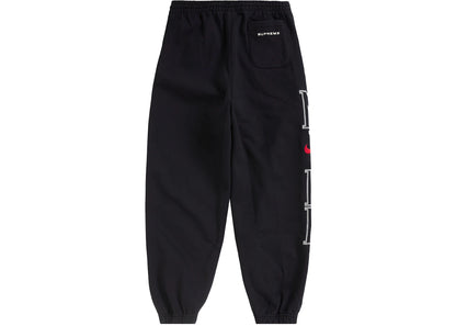 supreme nike sweatpants black
