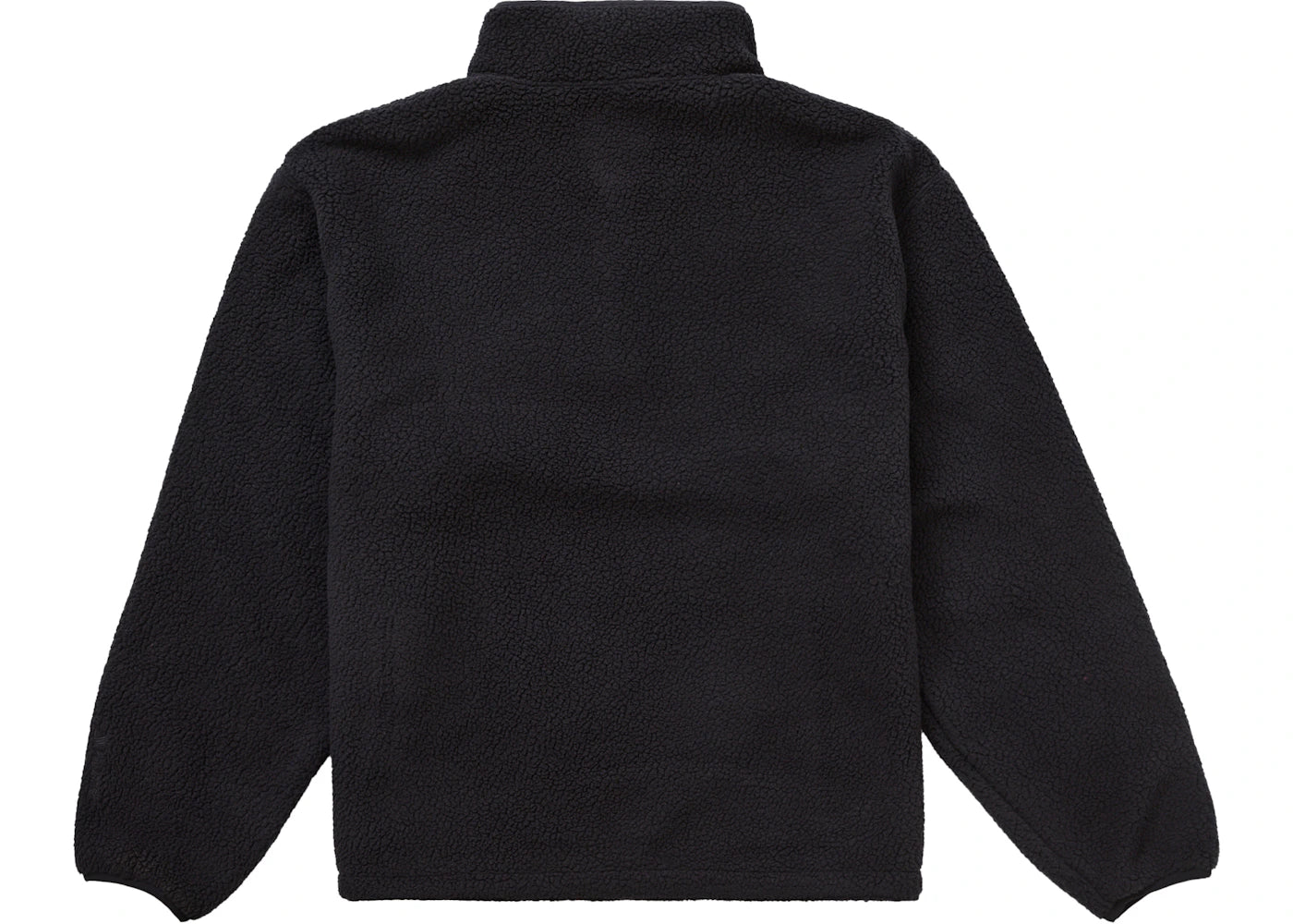 supreme polartec shearling reversible pullover (fw24) black