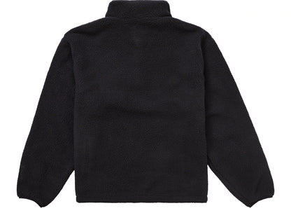 supreme polartec shearling reversible pullover (fw24) black
