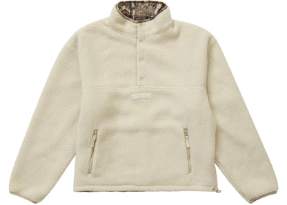 supreme polartec shearling reversible pullover (fw24) truetimber htc fall camo