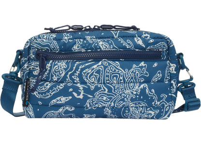 Supreme Puffer Side Bag Blue Paisley