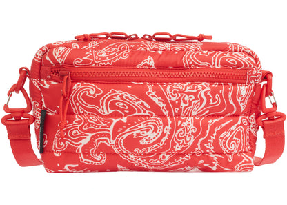 Supreme Puffer Side Bag Red Paisley