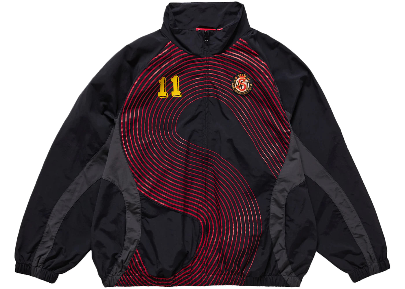 supreme s logo track jacket (fw24) black