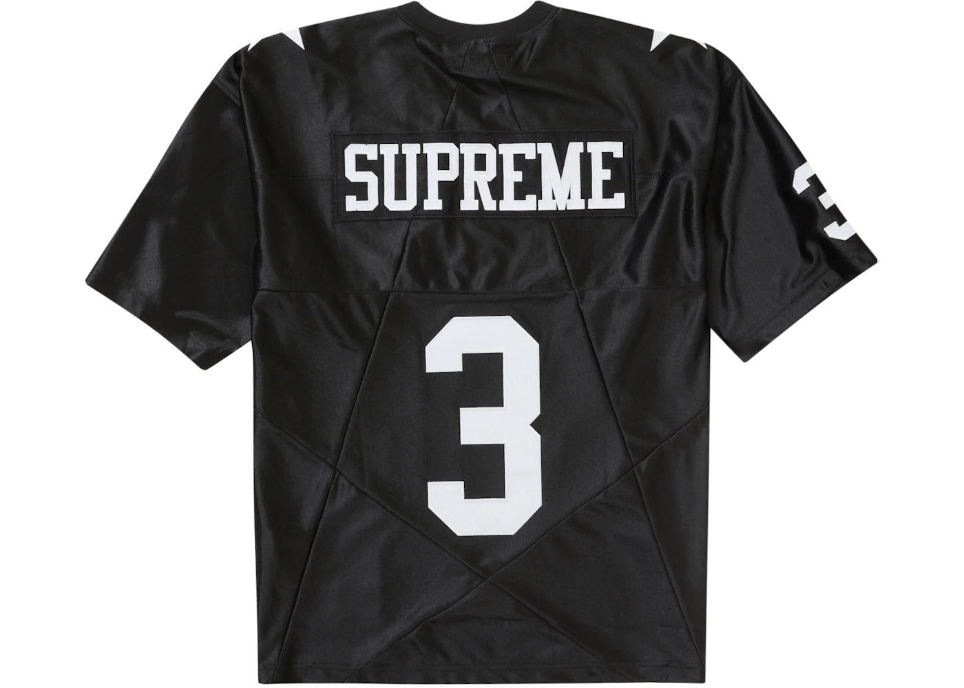 supreme star football jersey black