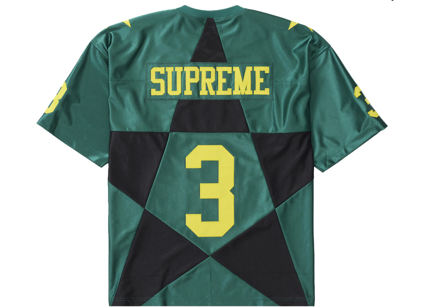 supreme star football jersey dark green