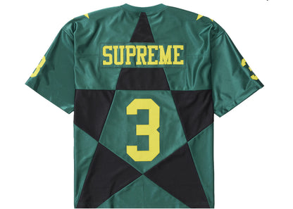 supreme star football jersey dark green