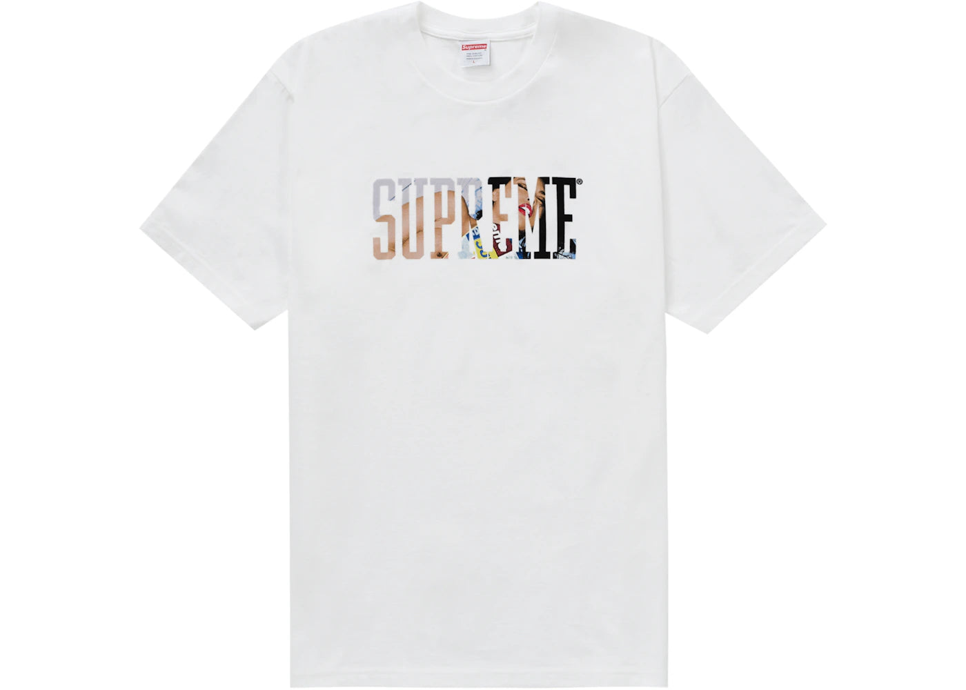 supreme tera patrick collegiate tee white